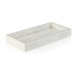 Mramorový podnos Mramorový podnos biely 30x15 cm