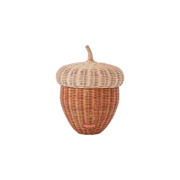 Ratanový košík s vekom Acorn Basket 45 cm