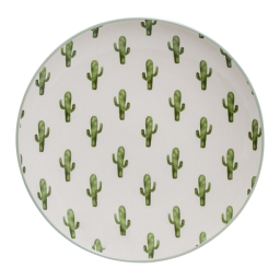 Keramický tanier s dekoráciou kaktusov