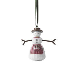 Porcelánová závesná dekorácia Snowwoman 9 cm