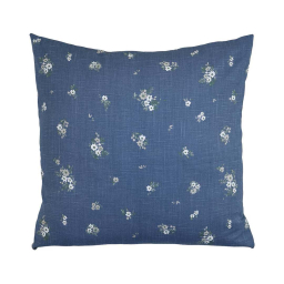 Bavlnená obliečka na vankúš Flora Blue 45x45 cm