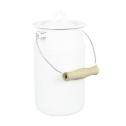 Smaltovaná nádoba na mlieko Emils Off White 2 l