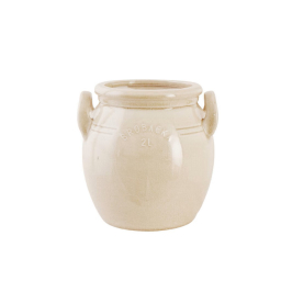 Kameninový kvetináč Brobacka Cream High 17x17 cm
