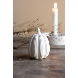 Jesenná dekorácia tekvice Tranhult White 9 cm