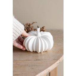 Jesenná dekorácia tekvice Hovsjö White 14 cm