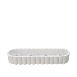 Adventný svietnik Edna White Stripes 37 cm