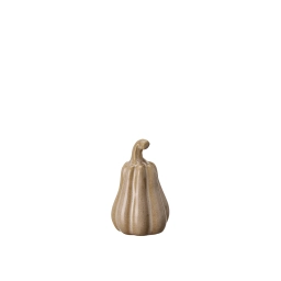 Porcelánová dekorácia tekvice Judy Beige 5x7 cm