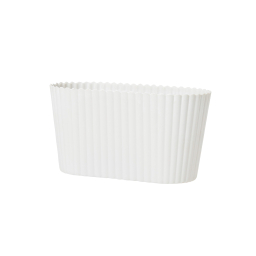 Obal na kvetináč Yodit Oval White 20 cm