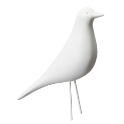 Dekoratívny vtáčik Bird White 22 cm