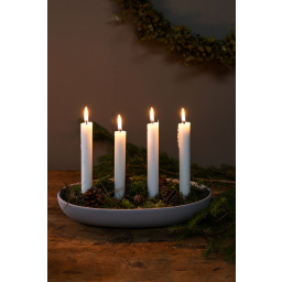 Adventný keramický svietnik Gröndal Light Grey