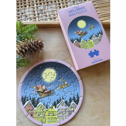 Mini puzzle Santa and Rudolph 31 dielikov