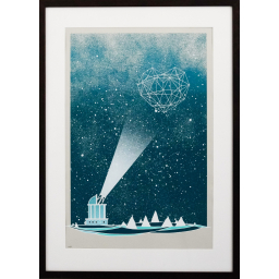 Plagát "Charcoal Heart" s rámom