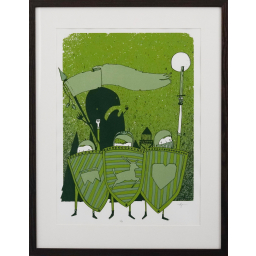 Plagát "We fight until the end" s rámom