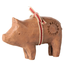 Vianočná ozdoba prasiatko so stuhou Pig Small