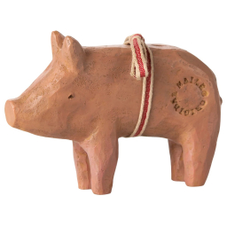 Vianočná ozdoba prasiatko so stuhou Pig Medium