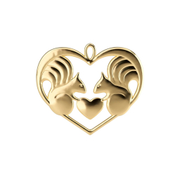 Vianočná ozdoba Nuts About You Gold 6,5 cm