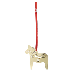 Závesná dekorácia Christmas Horse Gold