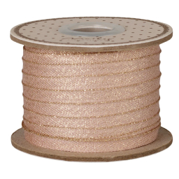 Dekoratívna stuha Light Rose / Gold 25 m