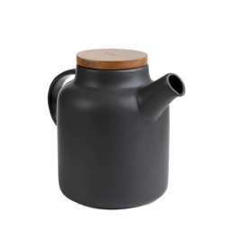 Keramická kanvica so sitkom Poline Black 1,5 l