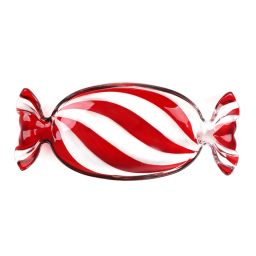 Sklenený dekoratívny tanier Candy Caremelo 35x15 cm