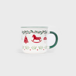 Vianočný porcelánový hrnček Rocking Horse 400 ml
