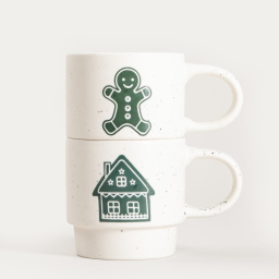 Porcelánové hrnčeky Bellve Cookie + House - set 2 ks