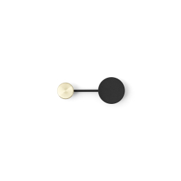 Vešiak Afteroom Black and Brass