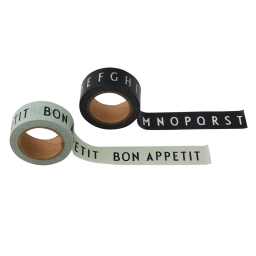 Dekoračné lepiace pásky Bon Appetit/ABC - sada 2 ks