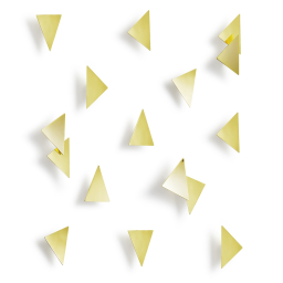 Nálepky na stenu Confetti Triangles 