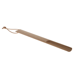 Bukové vedro na topánky s koženým pútkom 40 cm