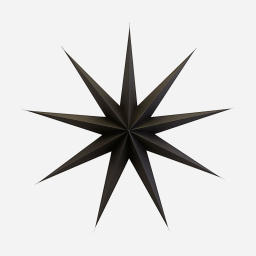 Papierová deväťcípa hviezda Star Brown 87 cm