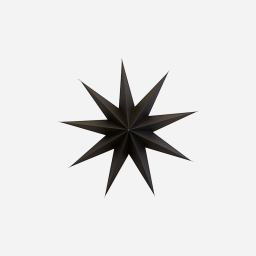 Papierová deväťcípa hviezda Star Brown 60 cm