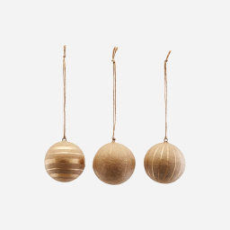 Set 3 ks vianočných ozdôb Craft Gold 8 cm