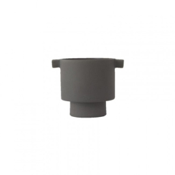 Kameninový kvetináč Inka Pot Anthracite 10,5 cm