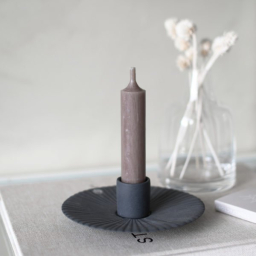 Keramický svietnik Holmby Dark Grey S