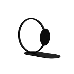 Zarážka na knihy Ring Black 15 cm