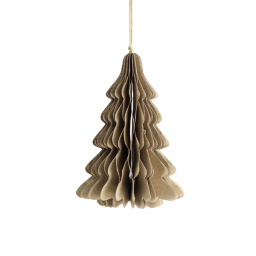 Papierový vianočný stromček Granstad Beige 15 cm 