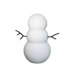 Keramický snehuliak Snowman White 16,5 cm