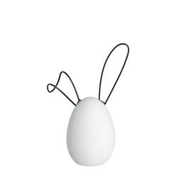 Keramická veľkonočná dekorácia Linnea White 14 cm