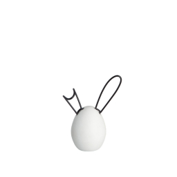 Keramická veľkonočná dekorácia Linnea White 9 cm