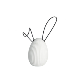 Keramická veľkonočná dekorácia Linn White 14 cm