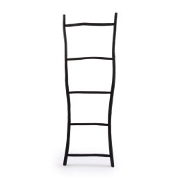 Rebrík z teakového dreva Tulum Black 165 cm