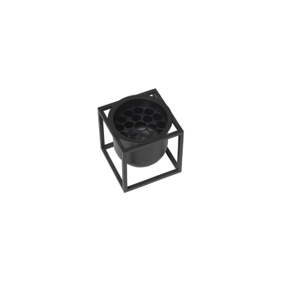                            Kvetináč Kubus Flowerpot Black 10 cm                        