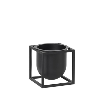 Kvetináč Kubus Flowerpot Black 10 cm                    