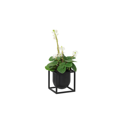                             Kvetináč Kubus Flowerpot Black 10 cm                        