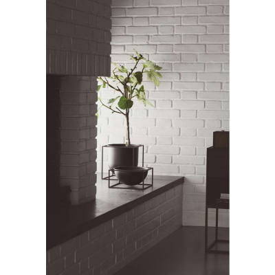                             Kvetináč Kubus Flowerpot Black 23 cm                        