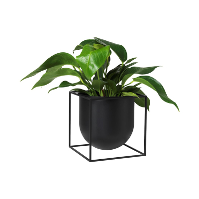                             Kvetináč Kubus Flowerpot Black 23 cm                        