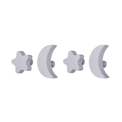 Háčiky Stars and Moons hooks Lilac - set 4 ks                    