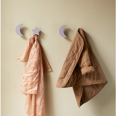                             Háčiky Stars and Moons hooks Lilac - set 4 ks                        
