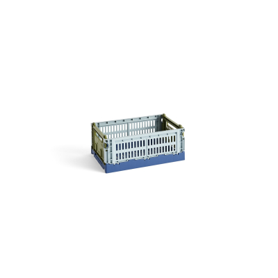 Úložný box Crate Mix Colour Dusty Blue S                    